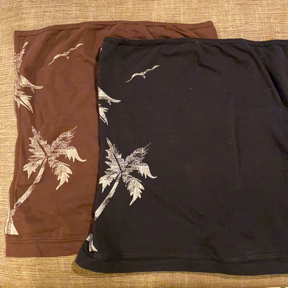 2 Tube tops good condition!